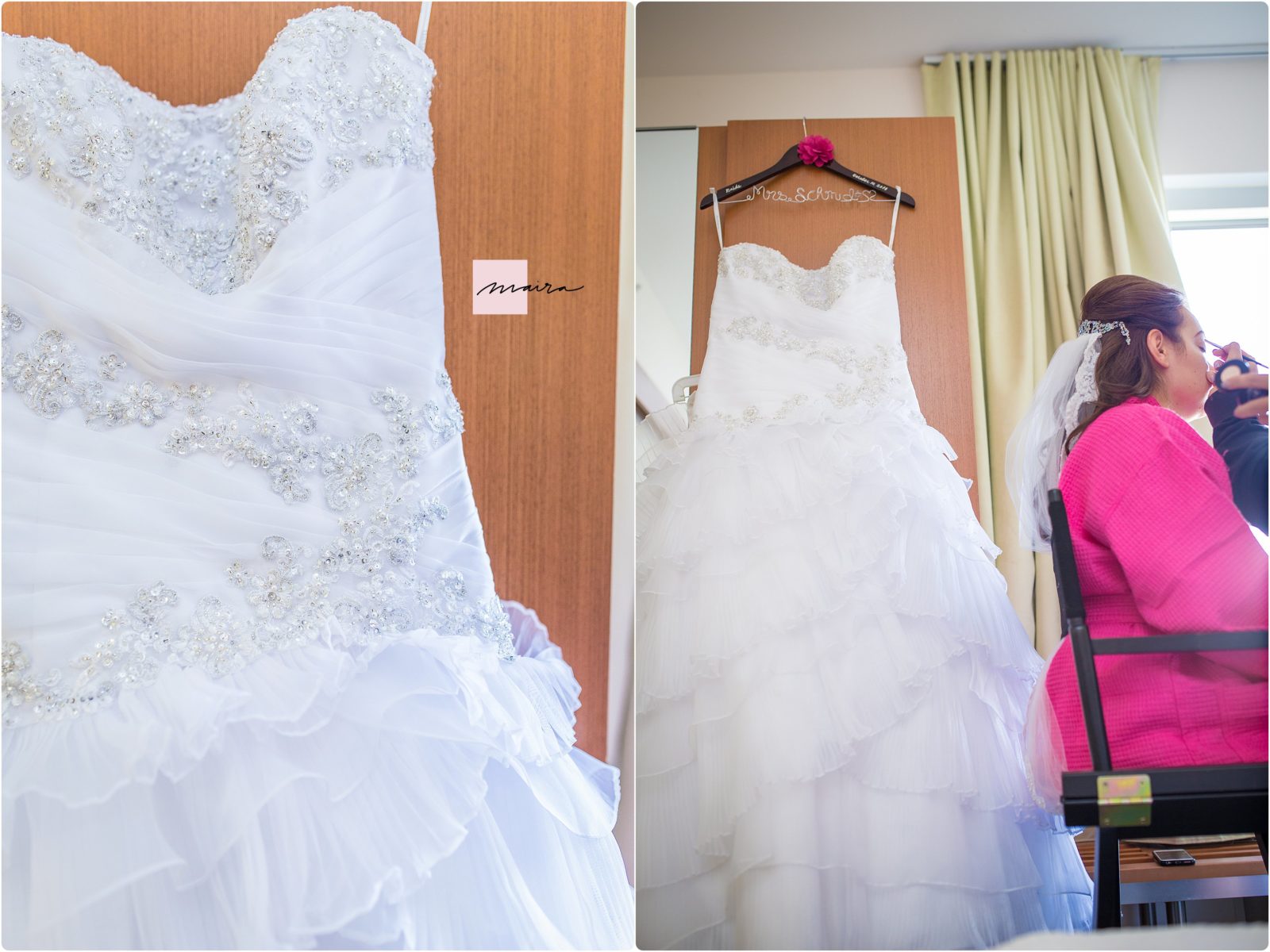 Blue brides high heels, Wedding details, brides earnings, Bride Getting ready, Brides Makeup artist, Wedding Dress